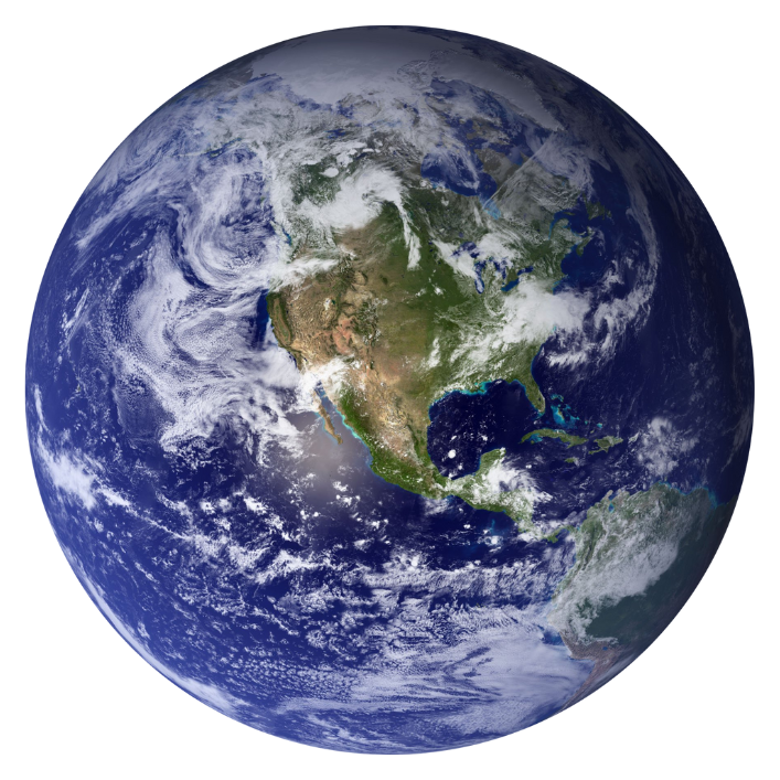 The 17 Sustainable Development Goals arranged in a wheel around an image of planet Earth.